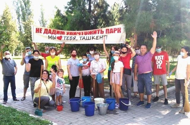 Ташкентцев вынуждают бороться за сохранение парка на проспекте Мустакиллик